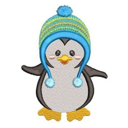 Embroidery Design Penguin Boy 1