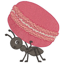 Embroidery Design Macaroons Ant Loader