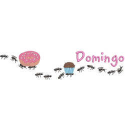 Diseño Para Bordado Hormigas Cargadoras Domingo