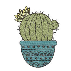 Matriz De Bordado Cactus 13