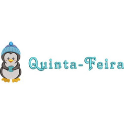 Diseño Para Bordado Pinguin Jueves