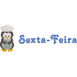 Matriz De Bordado Pinguim Sextafeira