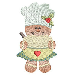 Embroidery Design Ginger Bread 10