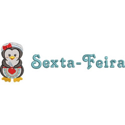 Matriz De Bordado Pinguim Sextafeira 2