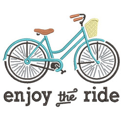 Embroidery Design Enjoy The Ride 2