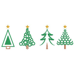 SET CHRISTMAS TREES