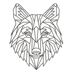 Matriz De Bordado Lobo Polyart 2