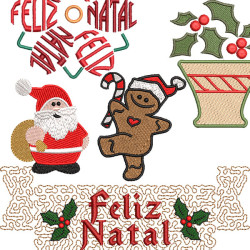 Diseño Para Bordado Paquete Navidad 2