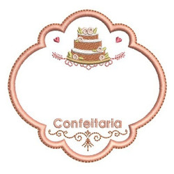 Matriz De Bordado Moldura Para Personalizar Confeitaria