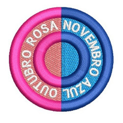 Diseño Para Bordado Octubre Rosa Noviembre Azul 3 Pt