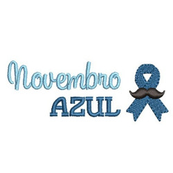 Diseño Para Bordado Noviembre Azul 3 Pt