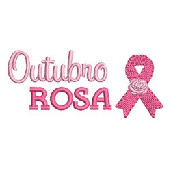 Diseño Para Bordado Octubre Rosa 5 Pt