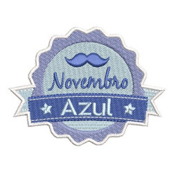 Embroidery Design November Blue 5 Pt