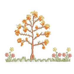 Embroidery Design Yellow Ipe Tree