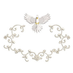 Embroidery Design Baptized Frame With Divine 3