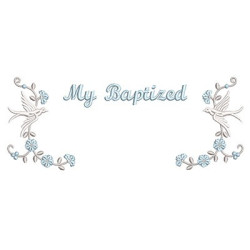 Embroidery Design My Baptized Frame With Divine 7