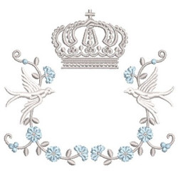 Embroidery Design Baptized Frame With Divine 4
