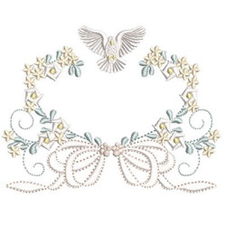 Embroidery Design Baptized Frame With Divine 8