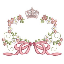 FLORAL FRAME WITH CROWN 6