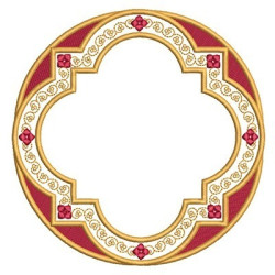 Embroidery Design Religious Frame 7