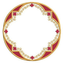 Embroidery Design Religious Frame 8