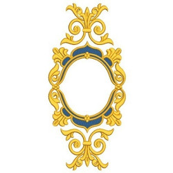 Matriz De Bordado Moldura Barroca 4