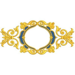 Matriz De Bordado Moldura Barroca 8