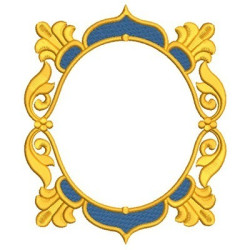 Matriz De Bordado Moldura Barroca 9