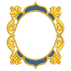 Embroidery Design Frame Boroque 9