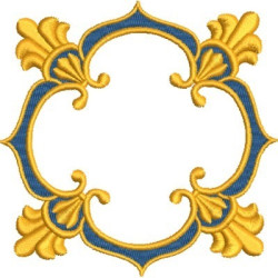 Matriz De Bordado Moldura Barroca 13