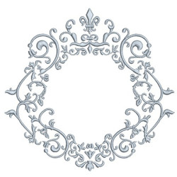 Matriz De Bordado Moldura Provençal 245