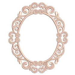 Embroidery Design Barroco Frame 24