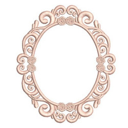 Embroidery Design Frame Boroque 26