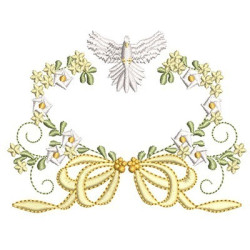 Embroidery Design Baptized Frame With Divine 10