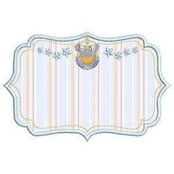 Embroidery Design Applied Boy Frame 1