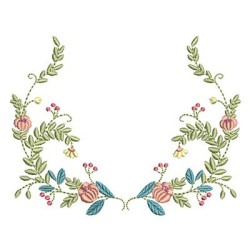 Diseño Para Bordado Marco Floral 22