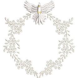 Embroidery Design Baptized Frame With Divine 11
