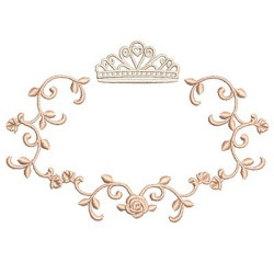 Embroidery Design Provence Frame With Crown 3