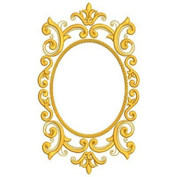 Diseño Para Bordado Marco Barroco 27