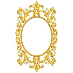 Embroidery Design Baroque Frame 27