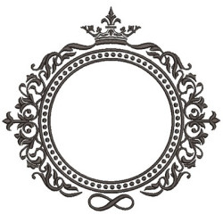 Diseño Para Bordado Marco Provenzal Infinito14