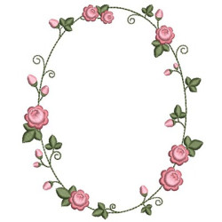 DELICATE FRAME WITH ROSES 2