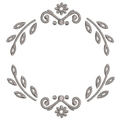 Diseño Para Bordado Marco Ramo Acácias 12
