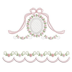 Embroidery Design Borders 18 Cm With Frame 2