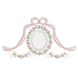 Diseño Para Bordado Marco Delicada Con Lazo 6