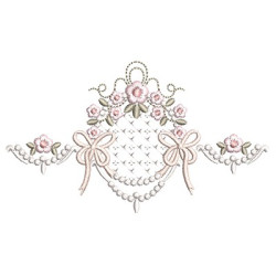 Embroidery Design Delicate Frame With Ties 4