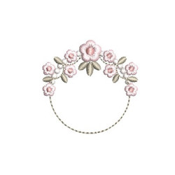 Embroidery Design Little Frame Flowers 1