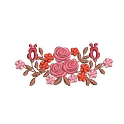 Embroidery Design Little Flowers Arrangement 10