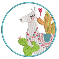 Embroidery Design Frame Alpaca 4
