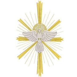 Embroidery Design Decorated Crossdivine Spirit Holy 46 Cm